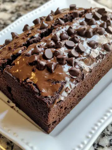 Hot Fudge Brownie Bread Recipe taken with iphone 15 pro max --iw 2 --ar 4:5 --v 6.1 --raw