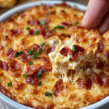 Hot Smoked Gouda Bacon Dip Recipe taken with iphone 15 pro max --iw 2 --ar 4:5 --v 6.1 --raw