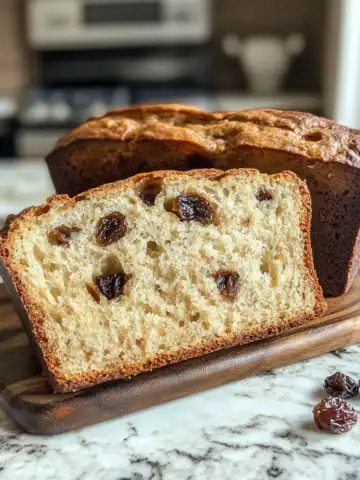 Irresistible Homemade Cinnamon Raisin Bread Recipe taken with iphone 15 pro max --iw 2 --ar 4:5 --v 6.1 --raw