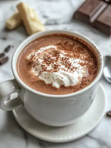Italian Hot Chocolate Recipe taken with iphone 15 pro max --iw 2 --ar 4:5 --v 6.1 --raw