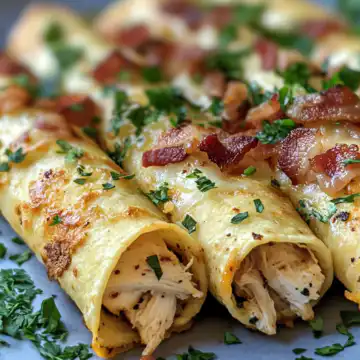 Keto Chicken Bacon Ranch Taquitos Recipe taken with iphone 15 pro max --iw 2 --ar 4:5 --v 6.1 --raw