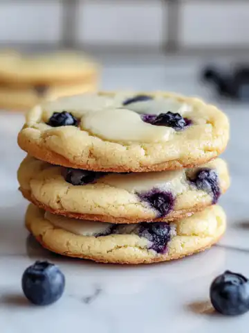 Lemon Blueberry Cheesecake Cookies Recipe taken with iphone 15 pro max --iw 2 --ar 4:5 --v 6.1 --raw
