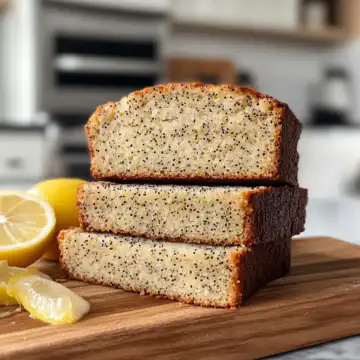 Lemon Poppy Seed Bread Recipe taken with iphone 15 pro max --iw 2 --ar 4:5 --v 6.1 --raw