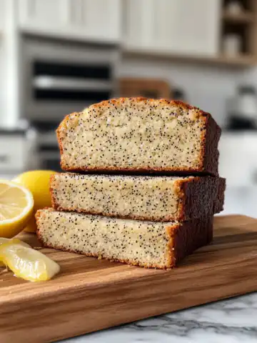 Lemon Poppy Seed Bread Recipe taken with iphone 15 pro max --iw 2 --ar 4:5 --v 6.1 --raw