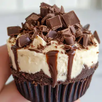 Loaded Brownie Cheesecake Cup Recipe taken with iphone 15 pro max --iw 2 --ar 4:5 --v 6.1 --raw