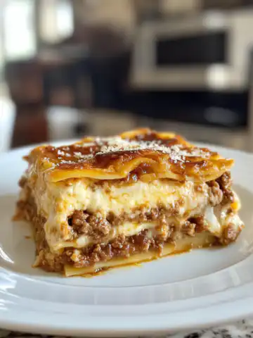 Lotus Biscoff Lasagne Recipe taken with iphone 15 pro max --iw 2 --ar 4:5 --v 6.1 --raw