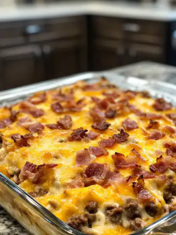 Low Carb Bacon Cheeseburger Casserole Recipe taken with iphone 15 pro max --iw 2 --ar 4:5 --v 6.1 --raw