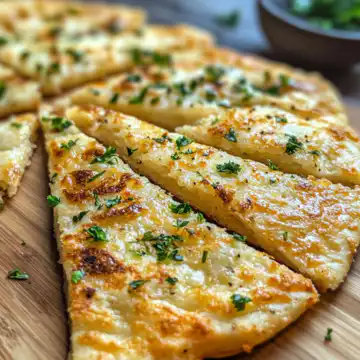 Low-Carb Garlic Keto Flatbread Recipe taken with iphone 15 pro max --iw 2 --ar 4:5 --v 6.1 --raw