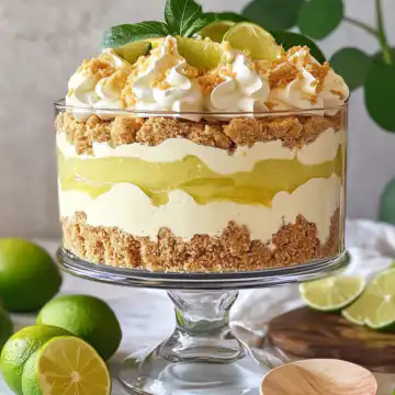 Magical 3 Layer Key Lime Pie Trifle Recipe taken with iphone 15 pro max --iw 2 --ar 4:5 --v 6.1 --raw