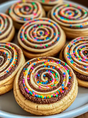 Magical Spiral Cookies Recipe taken with iphone 15 pro max --iw 2 --ar 4:5 --v 6.1 --raw
