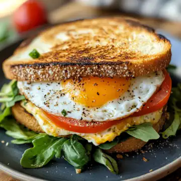 Mediterranean Breakfast Sandwich Recipe taken with iphone 15 pro max --iw 2 --ar 4:5 --v 6.1 --raw