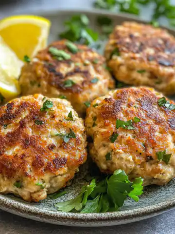 Mediterranean Chicken Patties Recipe taken with iphone 15 pro max --iw 2 --ar 4:5 --v 6.1 --raw