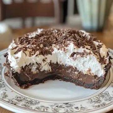 Mississippi Mud Pie Recipe taken with iphone 15 pro max --iw 2 --ar 4:5 --v 6.1 --raw