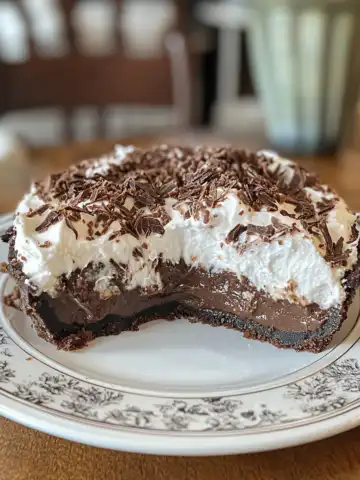 Mississippi Mud Pie Recipe taken with iphone 15 pro max --iw 2 --ar 4:5 --v 6.1 --raw