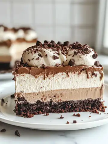Mocha Brownie Ice Cream Cake Recipe taken with iphone 15 pro max --iw 2 --ar 4:5 --v 6.1 --raw