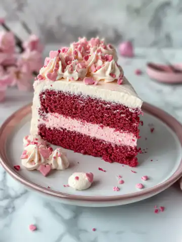 Mother's Day Pink Velvet Cake Recipe taken with iphone 15 pro max --iw 2 --ar 4:5 --v 6.1 --raw