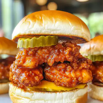 Nashville Hot Chicken Sliders Recipe taken with iphone 15 pro max --iw 2 --ar 4:5 --v 6.1 --raw