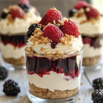 No-Bake Cheesecake Parfaits Recipe taken with iphone 15 pro max --iw 2 --ar 4:5 --v 6.1 --raw