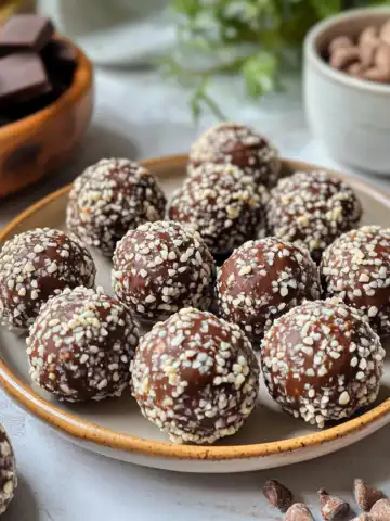 No-Bake Dubai Chocolate Balls Recipe taken with iphone 15 pro max --iw 2 --ar 4:5 --v 6.1 --raw