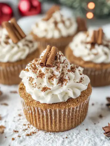 No-Bake Gingerbread Cheesecake Cups Recipe taken with iphone 15 pro max --iw 2 --ar 4:5 --v 6.1 --raw