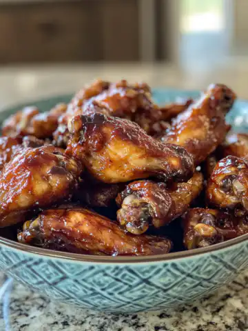 Pineapple Cowboy Candy Chicken Wings Recipe taken with iphone 15 pro max --iw 2 --ar 4:5 --v 6.1 --raw