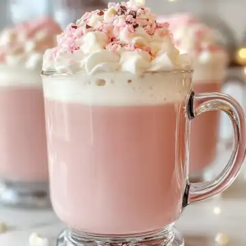Pink Hot Chocolate Recipe taken with iphone 15 pro max --iw 2 --ar 4:5 --v 6.1 --raw