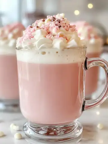 Pink Hot Chocolate Recipe taken with iphone 15 pro max --iw 2 --ar 4:5 --v 6.1 --raw