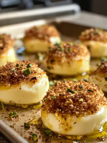 Pistachio-Crusted Brie Bites Recipe taken with iphone 15 pro max --iw 2 --ar 4:5 --v 6.1 --raw