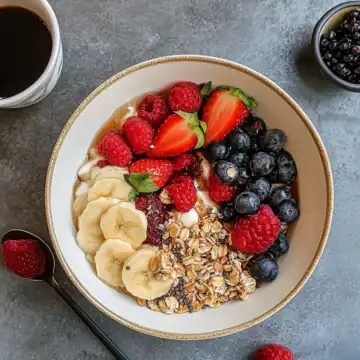 Plant-Based Breakfast Ideas Recipe taken with iphone 15 pro max --iw 2 --ar 4:5 --v 6.1 --raw