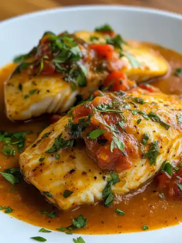 Quick Tilapia in Roasted Pepper Sauce Recipe taken with iphone 15 pro max --iw 2 --ar 4:5 --v 6.1 --raw