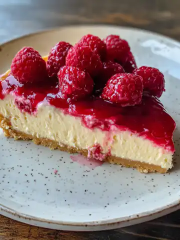 Raspberry Cheesecake Recipe taken with iphone 15 pro max --iw 2 --ar 4:5 --v 6.1 --raw