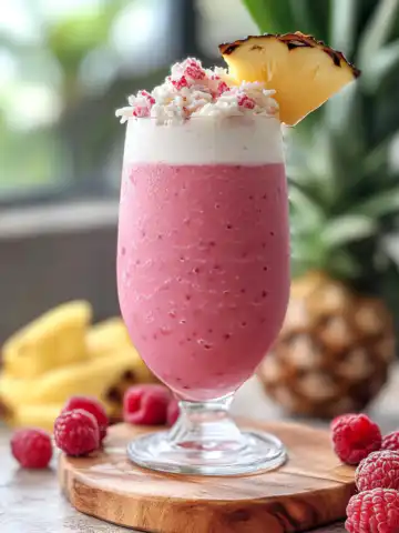 Raspberry Colada Twist Recipe taken with iphone 15 pro max --iw 2 --ar 4:5 --v 6.1 --raw