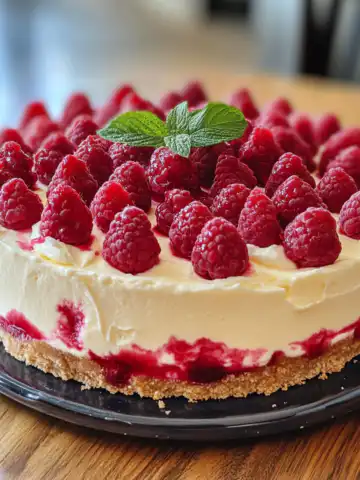 Raspberry Lemon Cheesecake Recipe taken with iphone 15 pro max --iw 2 --ar 4:5 --v 6.1 --raw