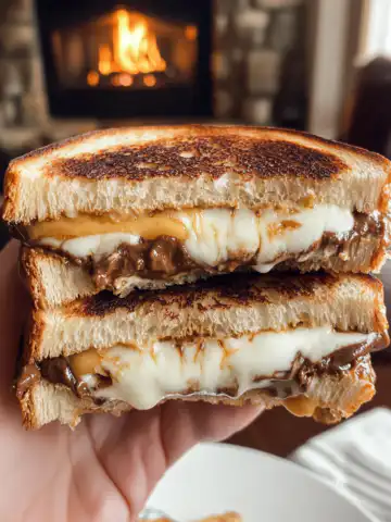 S'mores Grilled Cheese Recipe taken with iphone 15 pro max --iw 2 --ar 4:5 --v 6.1 --raw