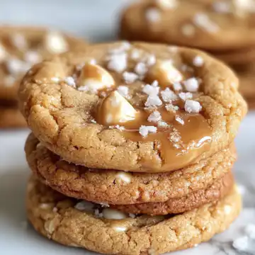 Salted Caramel Cookies Recipe taken with iphone 15 pro max --iw 2 --ar 4:5 --v 6.1 --raw