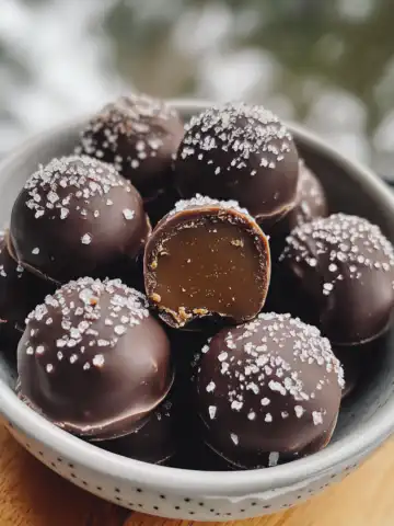 Salted Caramel Truffles Recipe taken with iphone 15 pro max --iw 2 --ar 4:5 --v 6.1 --raw