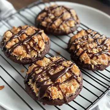 Samoas Cookies Recipe taken with iphone 15 pro max --iw 2 --ar 4:5 --v 6.1 --raw