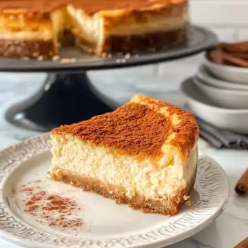 Simple Churro Cheesecake Recipe taken with iphone 15 pro max --iw 2 --ar 4:5 --v 6.1 --raw