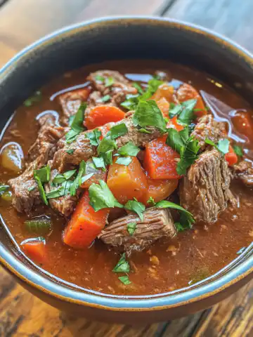 Slow Cooker Beef Manhattan Recipe taken with iphone 15 pro max --iw 2 --ar 4:5 --v 6.1 --raw