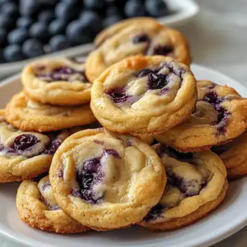 Soft Blueberry Cheesecake Cookies Recipe taken with iphone 15 pro max --iw 2 --ar 4:5 --v 6.1 --raw