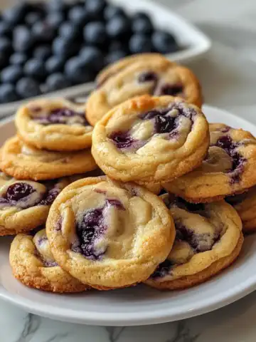 Soft Blueberry Cheesecake Cookies Recipe taken with iphone 15 pro max --iw 2 --ar 4:5 --v 6.1 --raw
