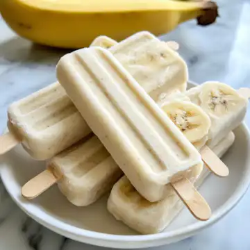 Soft & Creamy Banana Yogurt Frozen Dog Treats Recipe taken with iphone 15 pro max --iw 2 --ar 4:5 --v 6.1 --raw