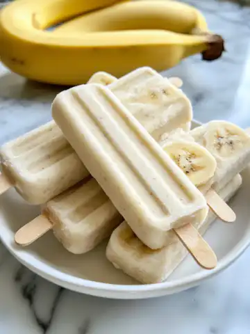 Soft & Creamy Banana Yogurt Frozen Dog Treats Recipe taken with iphone 15 pro max --iw 2 --ar 4:5 --v 6.1 --raw