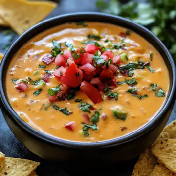Spicy Cheesy Southwest Cowboy Queso Recipe taken with iphone 15 pro max --iw 2 --ar 4:5 --v 6.1 --raw