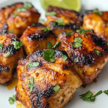 Spicy Honey-Lime Chicken Recipe taken with iphone 15 pro max --iw 2 --ar 4:5 --v 6.1 --raw