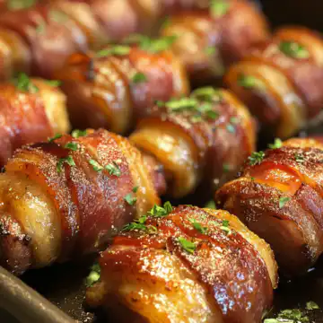 Sticky Pigs In Blankets Recipe taken with iphone 15 pro max --iw 2 --ar 4:5 --v 6.1 --raw