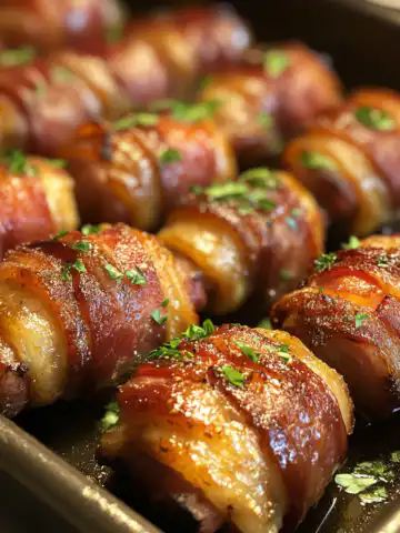 Sticky Pigs In Blankets Recipe taken with iphone 15 pro max --iw 2 --ar 4:5 --v 6.1 --raw