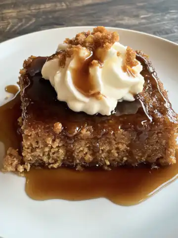 Sticky Toffee Pudding Recipe taken with iphone 15 pro max --iw 2 --ar 4:5 --v 6.1 --raw