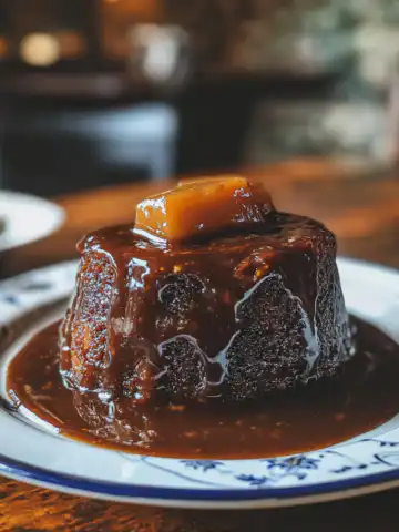 Sticky Toffee Pudding Recipe taken with iphone 15 pro max --iw 2 --ar 4:5 --v 6.1 --raw