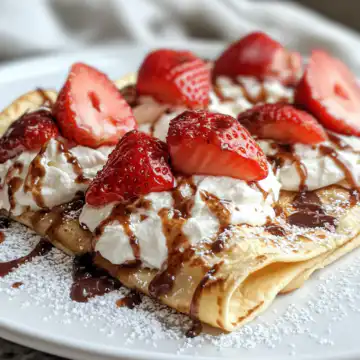 Strawberry Cheesecake Dessert Tacos Recipe taken with iphone 15 pro max --iw 2 --ar 4:5 --v 6.1 --raw